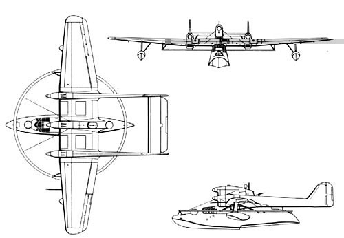 WW2 German Blohm & Voss BV 138 Drawing