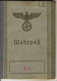 Wehrpass Cover