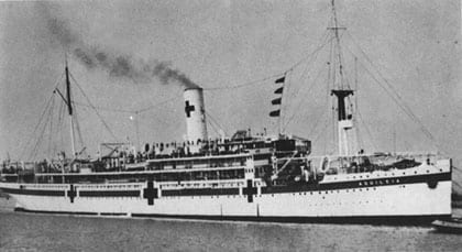 WW2 Italian Hospital Ship Aquileja Photo