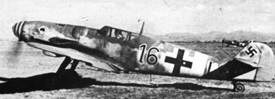 Bf 109G of III./JG53 near Anzio