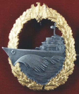 Kriegsmarine Destroyer War Badge
