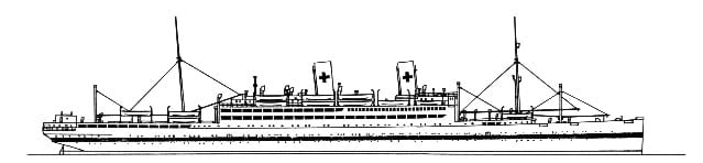 WW2 Lazarettschiff Berlin Drawing