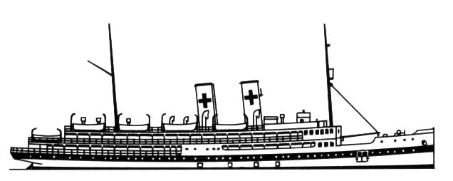 Lazarettschiffe Rügen Drawing