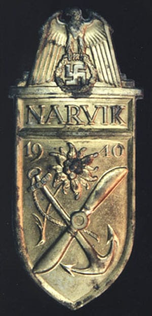 WW2 German Kriegsmarine Narvik Shield