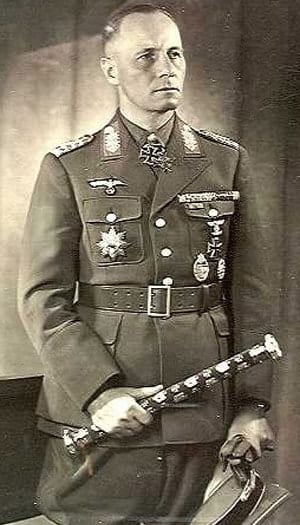 Erwin Rommel Photo Wearing Knights Cross