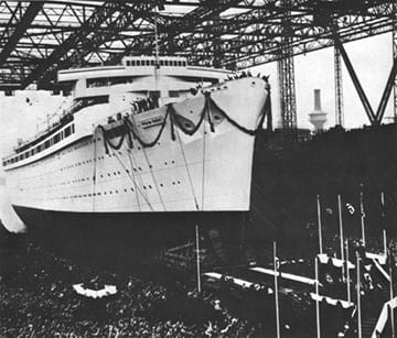WW2 Wilhelm Gustloff German Cruise Liner Hamburg Launch
