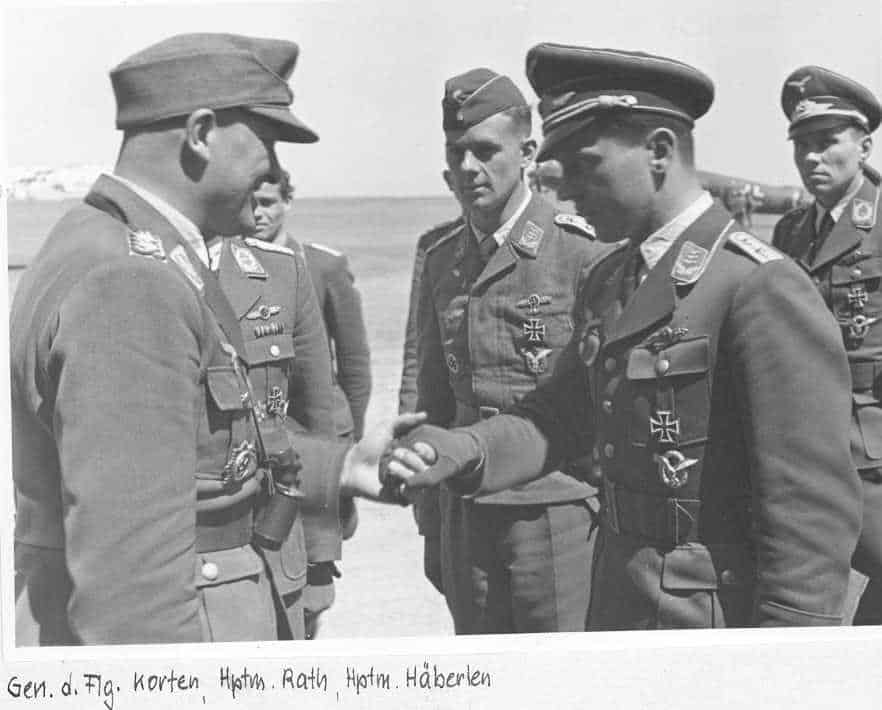 Luftwaffe Generaloberst Korten, Hptm Rath, Hptm Häberlen 