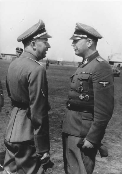 Himmler with Hans-Adolf-Prützmann