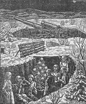 WW2 German Soldier Christmas Cartoon